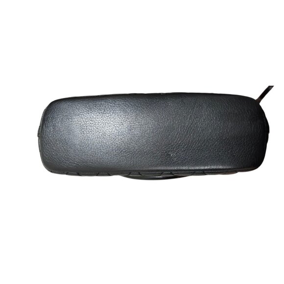 Vera Bradley Black Quilted Leather Mini Bag Crossbody Top Handle Chic Everyday - Picture 10 of 15